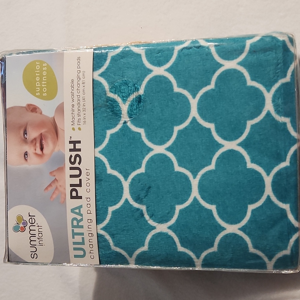 SUMMER INFANT ULTRA PLUSH CHANGING COVER 16 X 32IN GIRLS AND BOYS - Picture 4 of 9